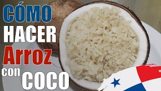 Cómo hacer arroz con coco estilo Panameño  Zu cocina [upl. by Ahsrat]