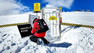 Skipiste wie Militärbereich ⚠️ Gefährlichste SkiAbfahrt Kanadas Delirium Dive [upl. by Sillsby]