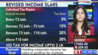 Goverment raises income tax exemption limit to Rs 2 lakh [upl. by Dorthea]