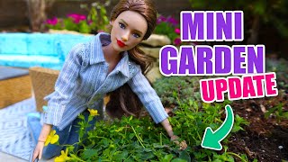 Updating our DIY Outdoor Barbie Garden  Fairy Garden  Barbie patio Garden [upl. by Graybill]