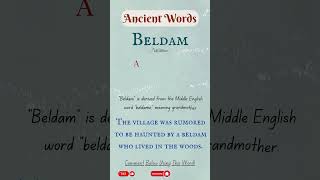 Ancient Words 87 Beldam shorts history words [upl. by Miki]