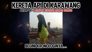 KRONOLOGI KEJADIAN KERETA API DI KARAWANG YANG LAGI VIRAL [upl. by Idnil]