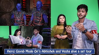 Abhishek Nigam and Yesha Rughani give a tour of Hero Gayab Mode On’s sets Exclusive [upl. by Onra]