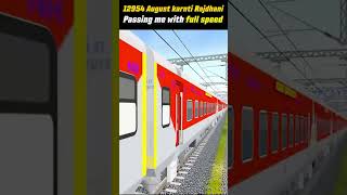 12954 August karnti RAJDHANI EXPREES  Microsoft Train Simulator youtube shorts msts [upl. by Nirrat438]