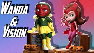 WandaVision Wanda amp Vision Halloween Version MiniCo Vinyl Figure [upl. by Saba]