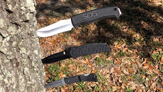 Review of SOG Field Knife with a Gerber Swagger [upl. by Inattyrb]