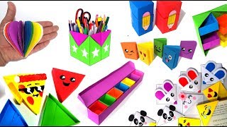 7 ÚTILES DE ORIGAMI FÁCIL DE HACER PARA VENDER O REGALAR EN TU ESCUELA [upl. by Lunseth]