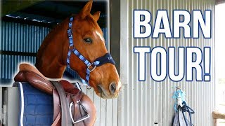 BARN TOUR  Facilities  tack room organisation [upl. by Atteynot446]