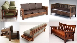 Modern Wooden Sofa Ideas [upl. by Houlberg919]