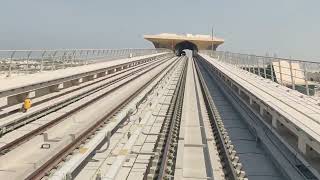 Rail in underground Doha Qatar traveling Timep1Blog [upl. by Acinor]