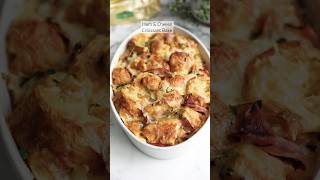 The best easy ham amp cheese croissant bake recipe [upl. by Mountfort]