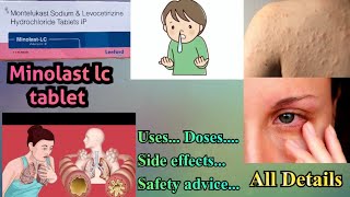 Minolast lc tablet uses in hindi  Minolast lc tablet dose  side effects [upl. by Matthus]