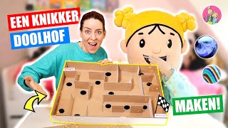 EEN KNIKKER DOOLHOF VAN KARTON MAKEN  3 Extra DIY Ideeën Voor Kinderen ♥DeZoeteZusjes♥ [upl. by Ruthy]