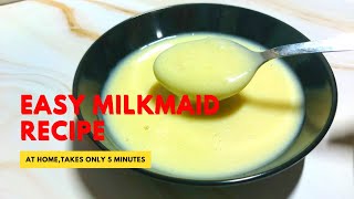 Milkmaid  Milkmaid Recipes Malayalam  Quick Condensed Milk Recipe  Homemade Milkmaid  Greeshus [upl. by Coward]