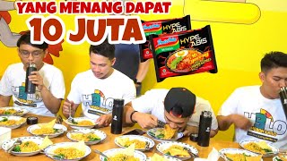 LOMBA MAKAN 5 BUNGKUS INDOMIE AYAM GEPREK YANG MENANG DAPAT 10 JUTA [upl. by Edie391]