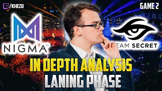 Nigma vs Secret DPC Laning Phase analysis game 2 [upl. by Zennas]