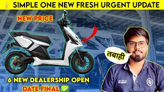 ⚡SIMPLE ONE New Update 6 Dealership  Simple one electric scooter Delivery update  ride with mayur [upl. by Ddej221]