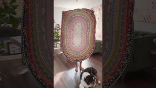 Jelly Roll Rug  Handmade Rug  Fabric strips sewing idea  BloomBerry fabric [upl. by Rowland]