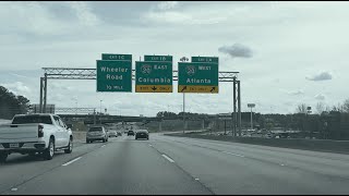 Augusta GA Interstate 520 East Bobby Jones Expressway [upl. by Sidhu]