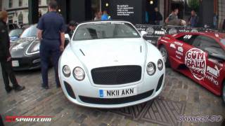 Gumball 3000 2011 Start Grid in London [upl. by Nosrac]