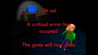 Baldis Basics Classic Remastered  Rare game over screen [upl. by Anitsirk]