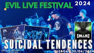 Suicidal Tendences no Evil Live Festival 2024 em Lisboa  30062024 [upl. by Aekal436]