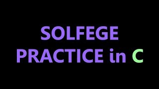 Solfege Scale Practice in C Major [upl. by Eirak507]