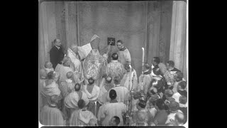 Pope Pius XII Opens Holy Year Opens Holy Door 1949 HD 🔇 [upl. by Seabrook]