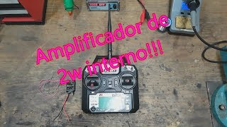 Range mod flysky i6xpower booster Amplificador de señal interno para flysky i6x [upl. by Mair]