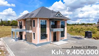 Inside Kenyas MOST Affordable Ksh 9400000 MANSION  Built In Just 5 Months In Kitengela 💯 [upl. by Nnyleitak]