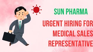 SUN PHARMA INCA DIV Urgent Hiring for Medical Sales Representative Lucknow  Pharmamemberscom [upl. by Joanne]