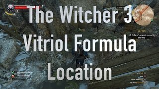 The Witcher 3 Vitriol Formula Location [upl. by Arratal]