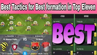 New Best Tactics for the best formation in Top Eleven 2023  31213 formation gameplay [upl. by Ulland677]