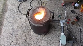 Metal Casting at Home Part 47 Oil Burning Furnace [upl. by Bullard552]