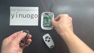 yinuogo YNG100  How to program DOORHAN remote control [upl. by Courtund]