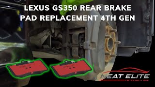 2014 4th Gen Lexus GS 350 FRONT Brembo Brake Pad Replacement [upl. by Sivad180]