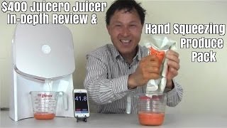 400 Juicero Juicer InDepth Review amp Hand Squeezing Produce Pack [upl. by Tamas]