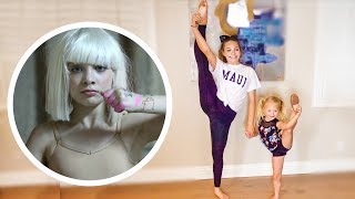 MADDIE ZIEGLER TEACHES EVERLEIGH HER OLD DANCE SOLO [upl. by Oigroig]