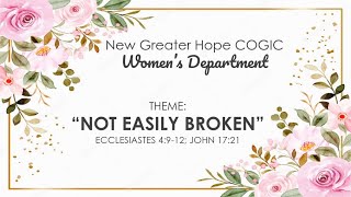 Womens Dept  Not Easily Broken  Ecclesiastes 4 912 [upl. by Gunnar894]