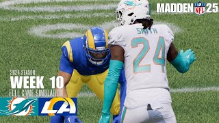 Miami Dolphins vs Los Angeles Rams  Madden NFL 25 Simulation madden25 [upl. by Ettenyl]