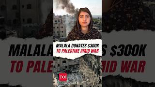 Malala Yousafzai slams ‘collective punishment’ donates 300000 for Palestinians [upl. by Thomas701]