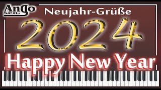 ♫ Happy New Year 2024 ♫  Neujahrsgrüße 2024  Lied  Song  WhatsApp [upl. by Martell]