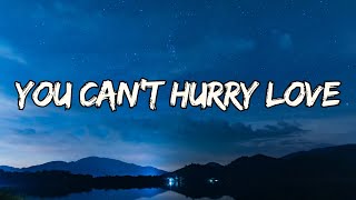 Phil Collins  You Cant Hurry Love Lyrics [upl. by Eellek]