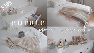 WARDROBE ESSENTIALS amp Tips  How I curated my perfect minimalistish wardrobe \\ CHIC amp EFFORTLESS [upl. by Yatnahs]