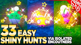 33 EASY Shiny Hunts in Pokemon Scarlet and Violet [upl. by Christin227]