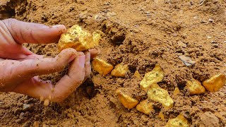 Wow Amazing Unique Treasure many years ago Digging gold treasure found over mountain [upl. by Kaden]