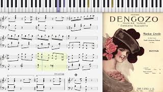 Dengozo by Ernesto Nazareth 1914 Maxixe piano solo [upl. by Namrej462]