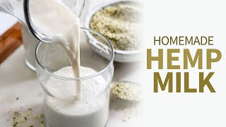 Hemp Milk  homemade dairyfree milk [upl. by Blackmun]