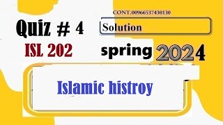 isl 202 quiz 4 solution spring 2024isl202 quiz 4 solution spring 2024 [upl. by Tnerb]