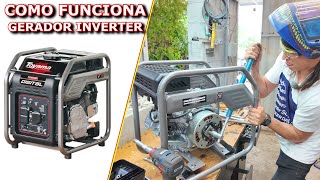 COMO FUNCIONA COMO É POR DENTRO DE UM GERADOR INVERTER [upl. by Amiaj132]